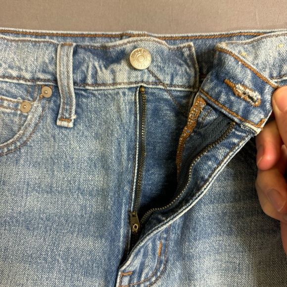 Madewell shorts women 27 100% cotton high waist light wash relaxed denim blue - Picture 4 of 11